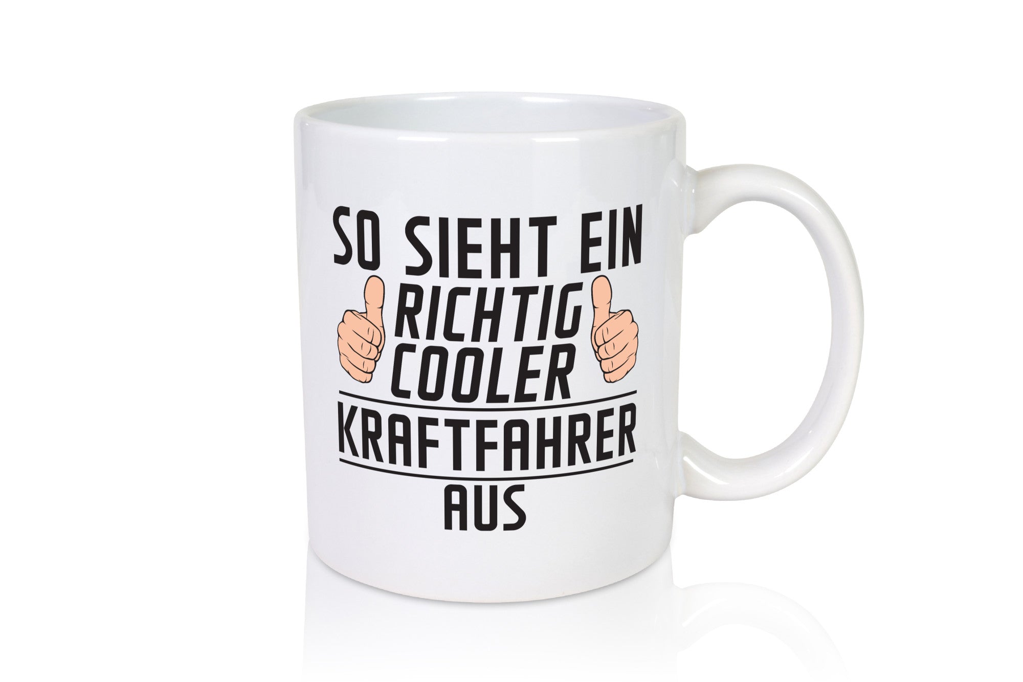Richtig Cooler Kraftfahrer | Lastwagen LKW Fahrer Humor Geschenkidee Tasse