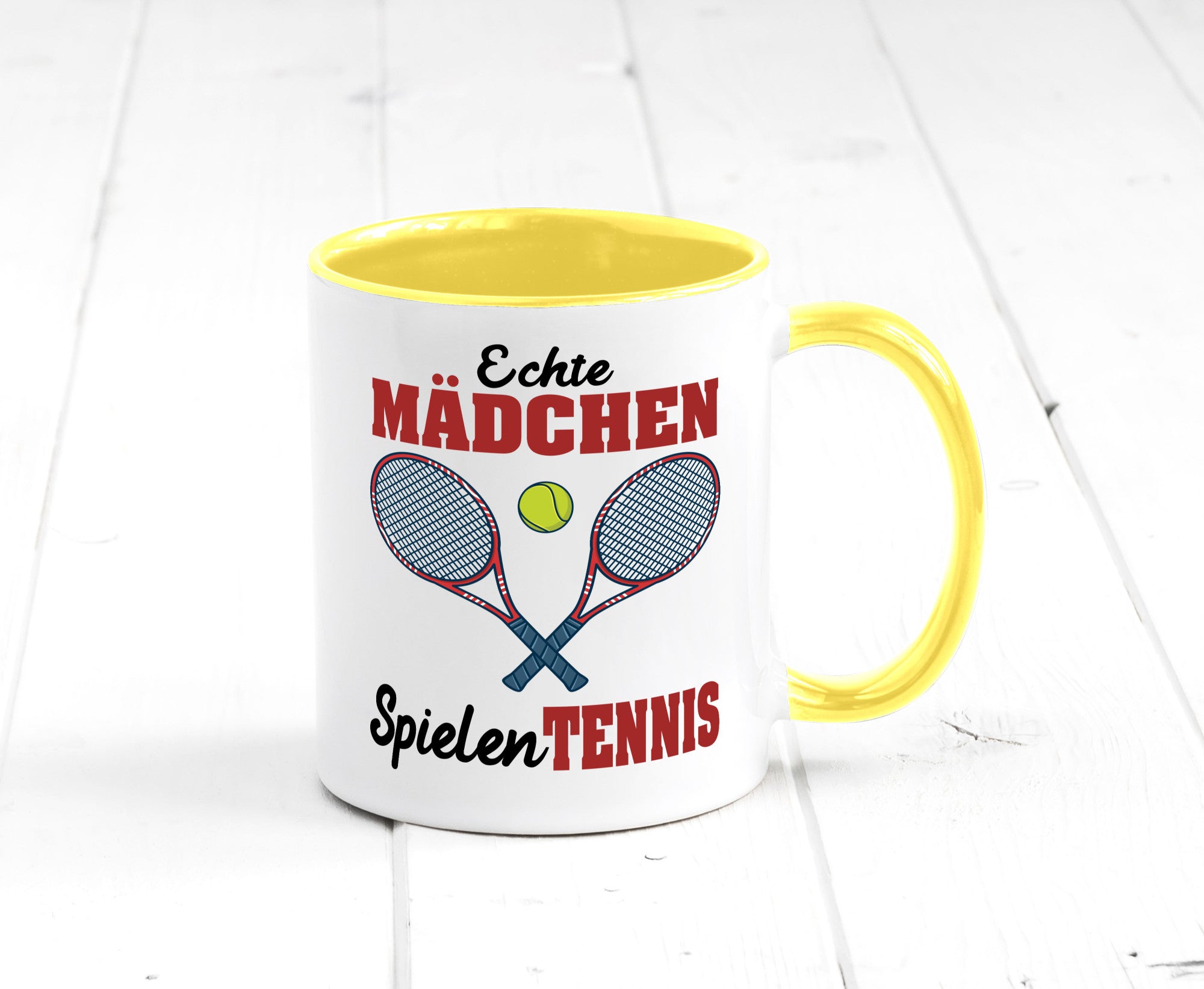 Echte Mädchen Spielen Tennis | Sport Geschenkidee Humor Tasse