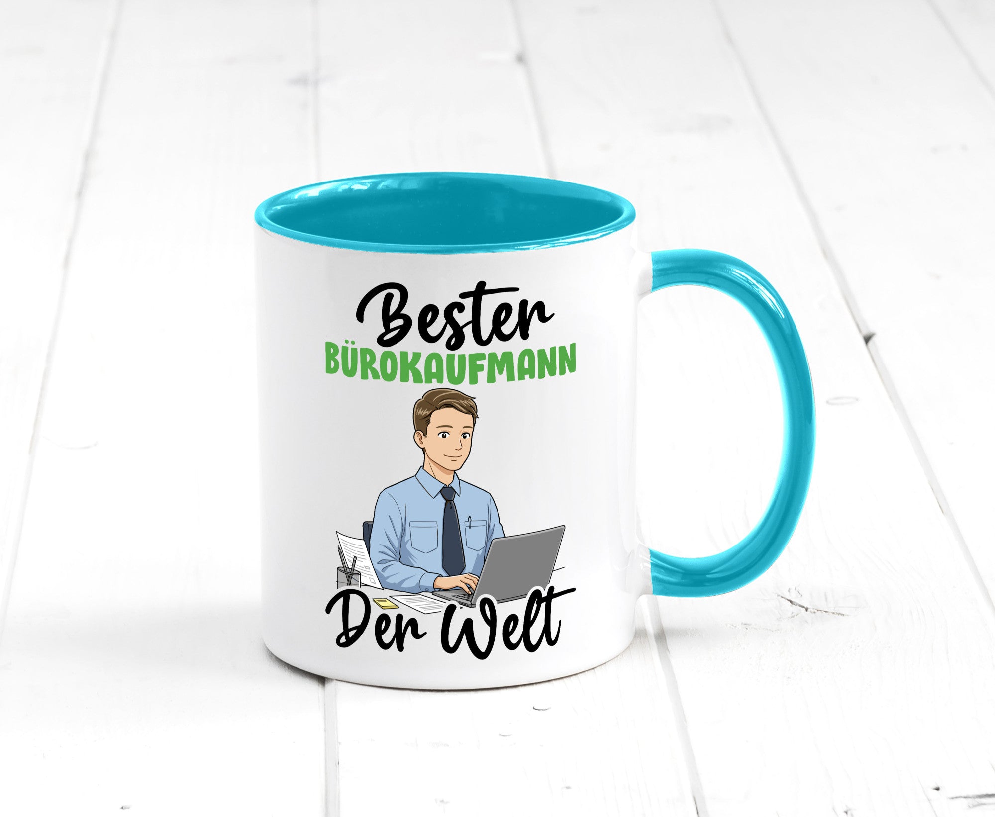 Bester Bürokaufmann | Kaufmann v2 lustig Arbeit Kollegen Büro Geschenk Tasse