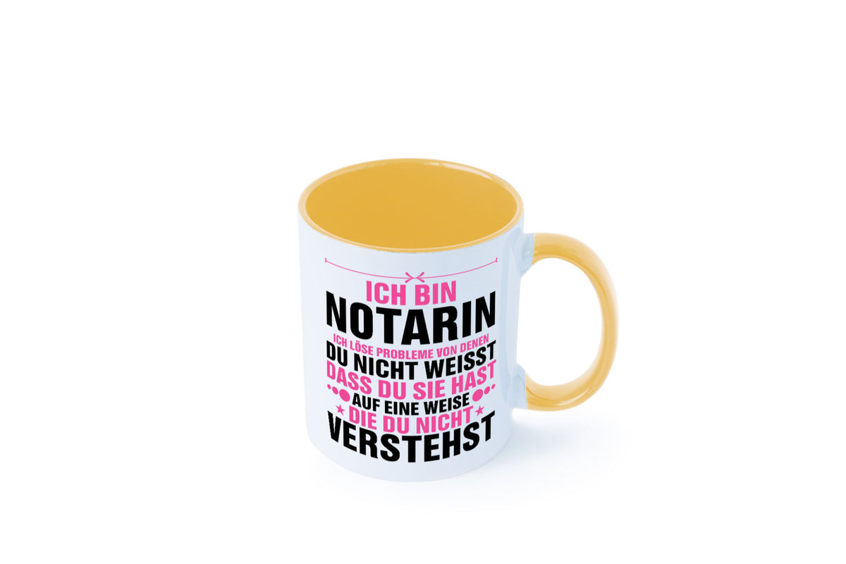 Löse Probleme: Notarin | Juristin v2 lustiger Spruch Geschenk Humor Tasse