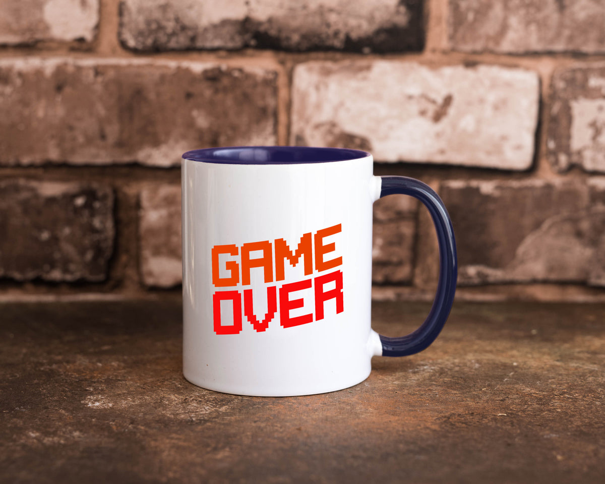 Game Over | Gamer Zocker Retro PC Nerd Pixel Geschenkidee Humor Tasse