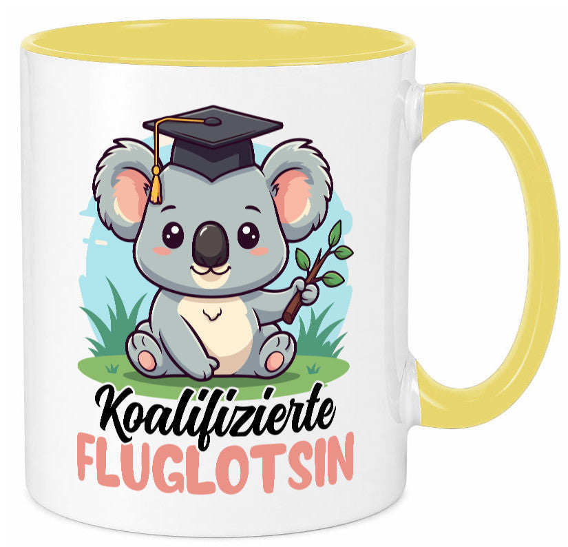 Koalifizierte Fluglotsin | Flughafen Flugverkehr lustiger Spruch Geschenk Humor
