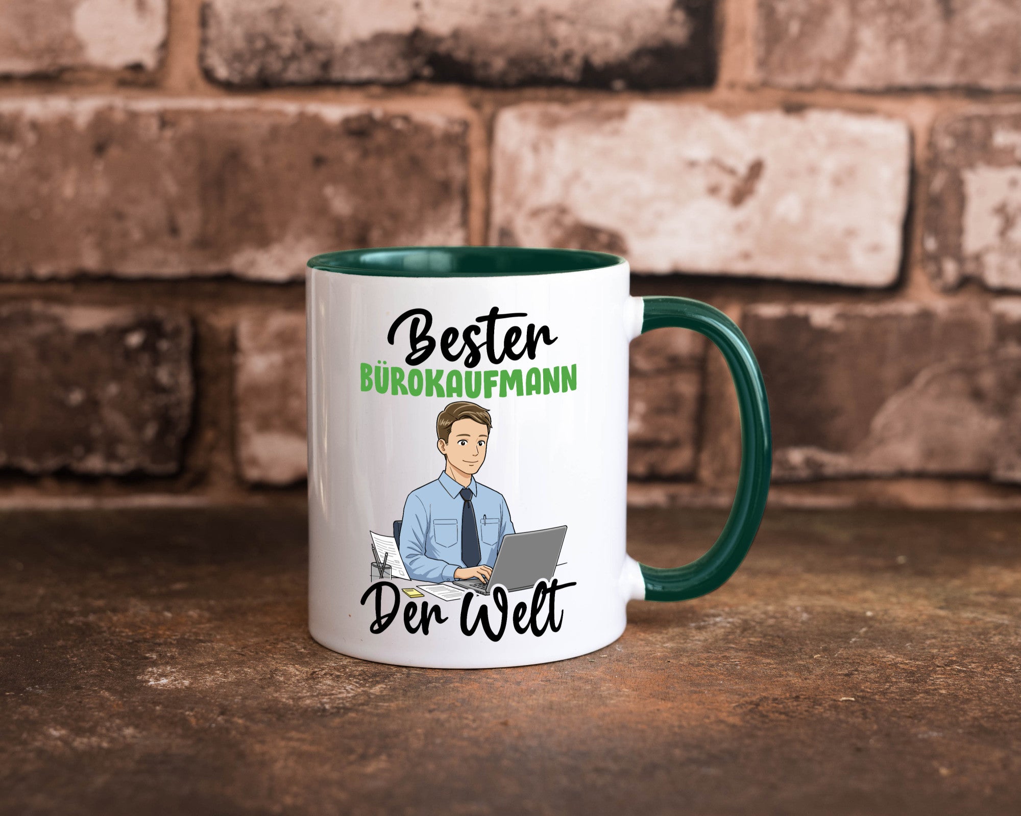 Bester Bürokaufmann | Kaufmann v2 lustig Arbeit Kollegen Büro Geschenk Tasse