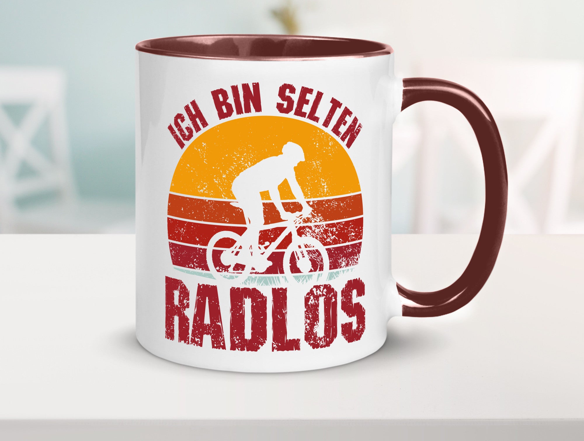 Ich bin Selten Radlos | Radfahrer Mountainbike Humor Geschenkidee Tasse