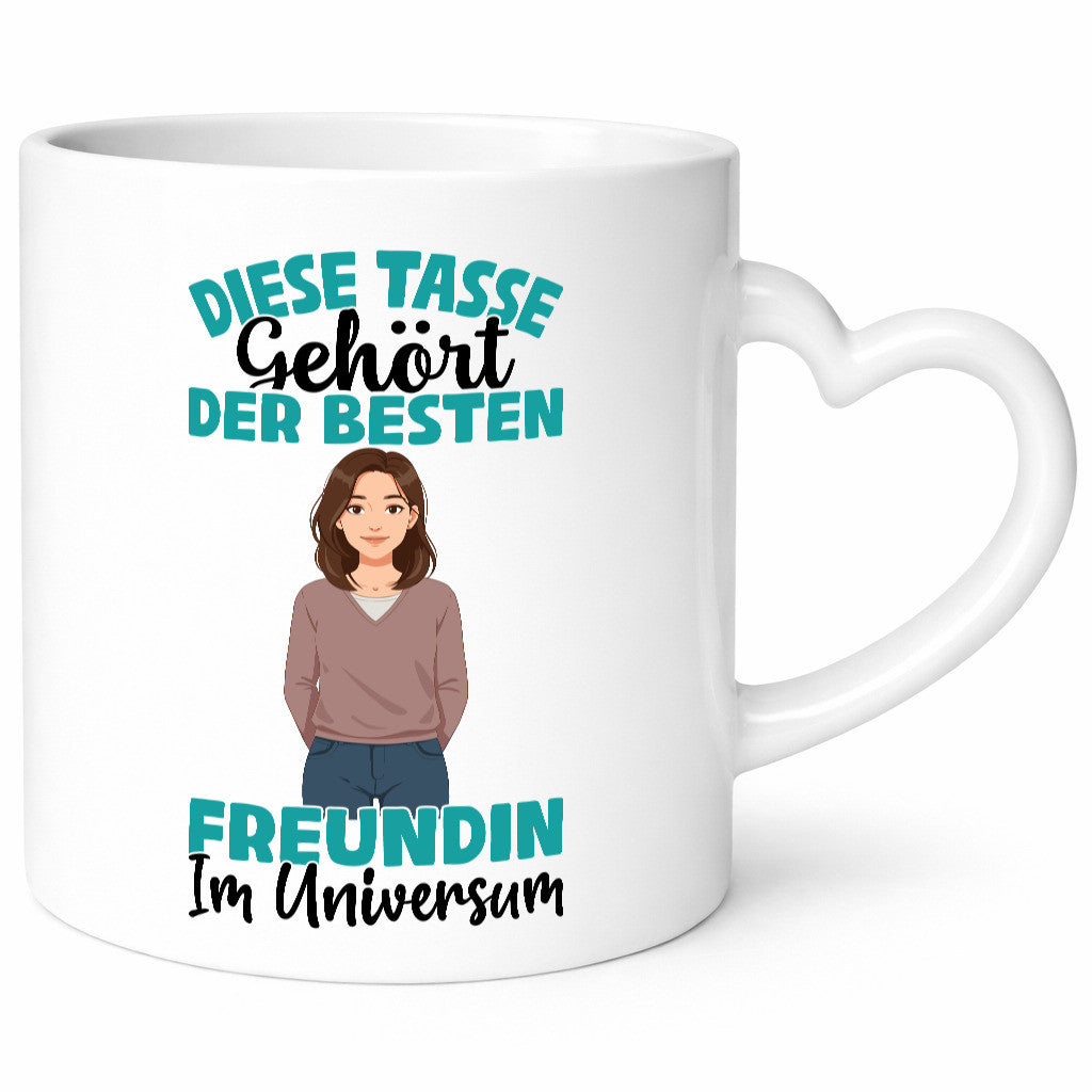 Im Universum: Freundin | Beziehung Partnerin Liebe Geschenk Humor Geschenkidee