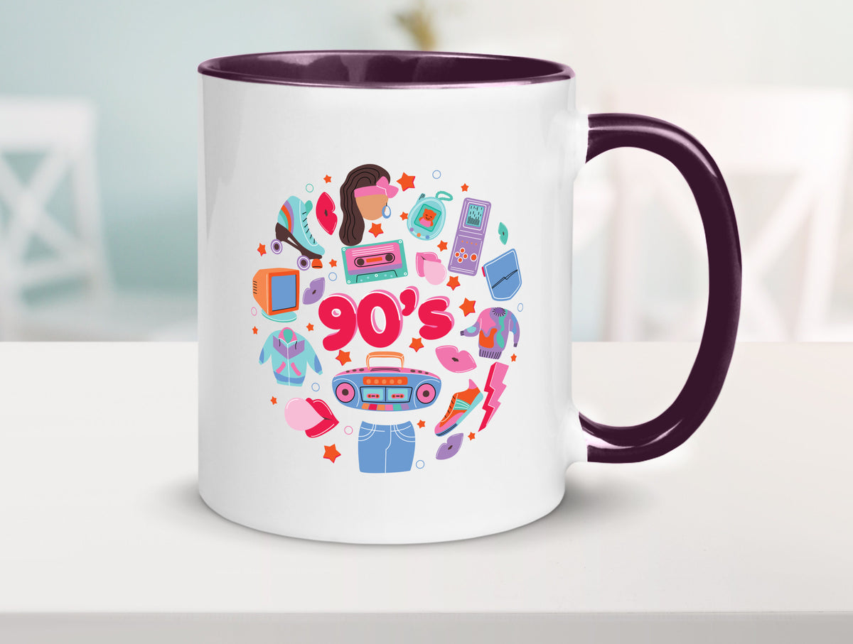 90er Jahre | Alte Zeit Nostalgie Humor Geschenkidee Tasse