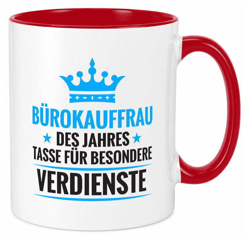 Besonderer Verdienst: Bürokauffrau | Kauffrau lustig Arbeit Kollegen Büro
