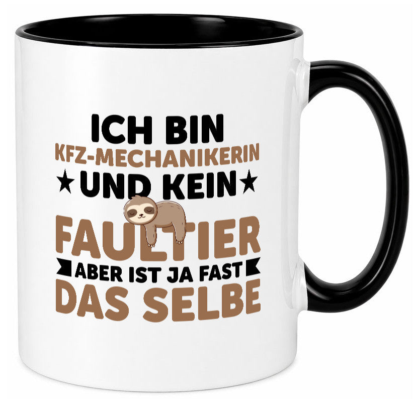 Ich bin kein Faultier: KFZ-Mechanikerin | Mechaniker KFZ v2 Geschenk