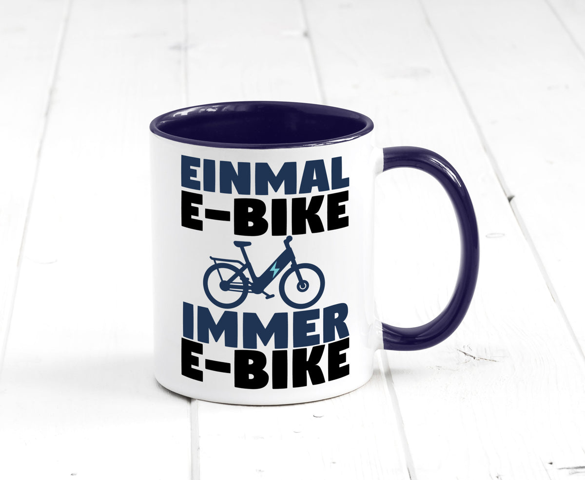 E-Bike Fahrer | Radfahrer Tasse Fahrrad Elektrorad lustiger Spruch Geschenk