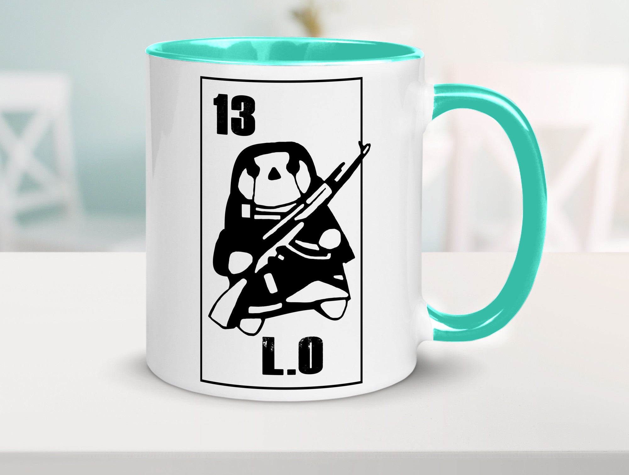 13 L.O lustiger Spruch Geschenk Humor Geschenkidee Tasse