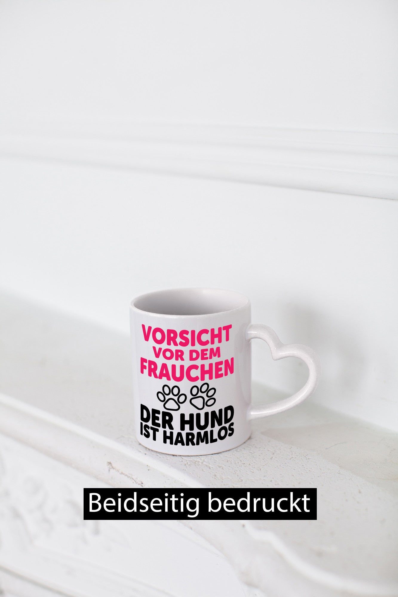 Vorsicht vor dem Frauchen der Hund ist Harmlos | Geschenk Tierliebhaber Humor