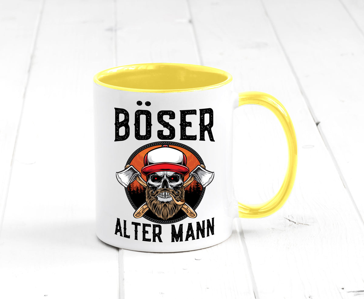 Böser alter Mann Humor Geschenkidee Tasse