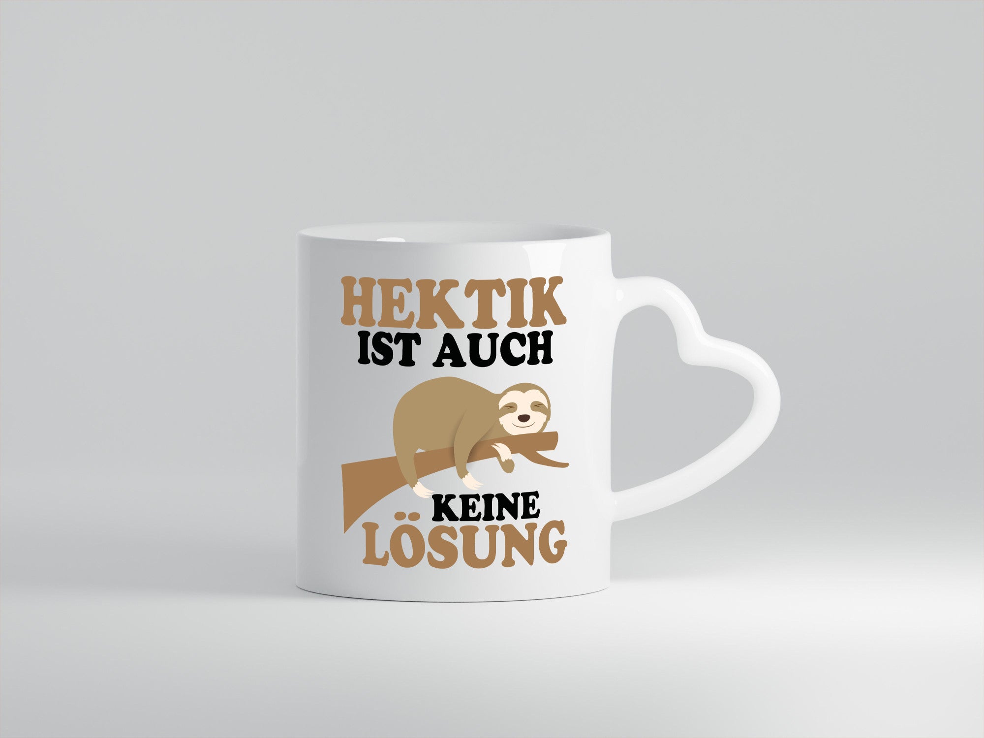 Hektik ist auch keine Lösung | Faulpelz Antihektiker lustiger Spruch Geschenk