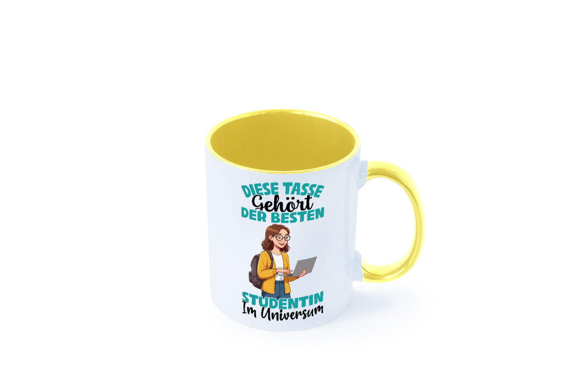 Im Universum: Studentin | Uni Studium Universität Geschenk Humor Geschenkidee Tasse