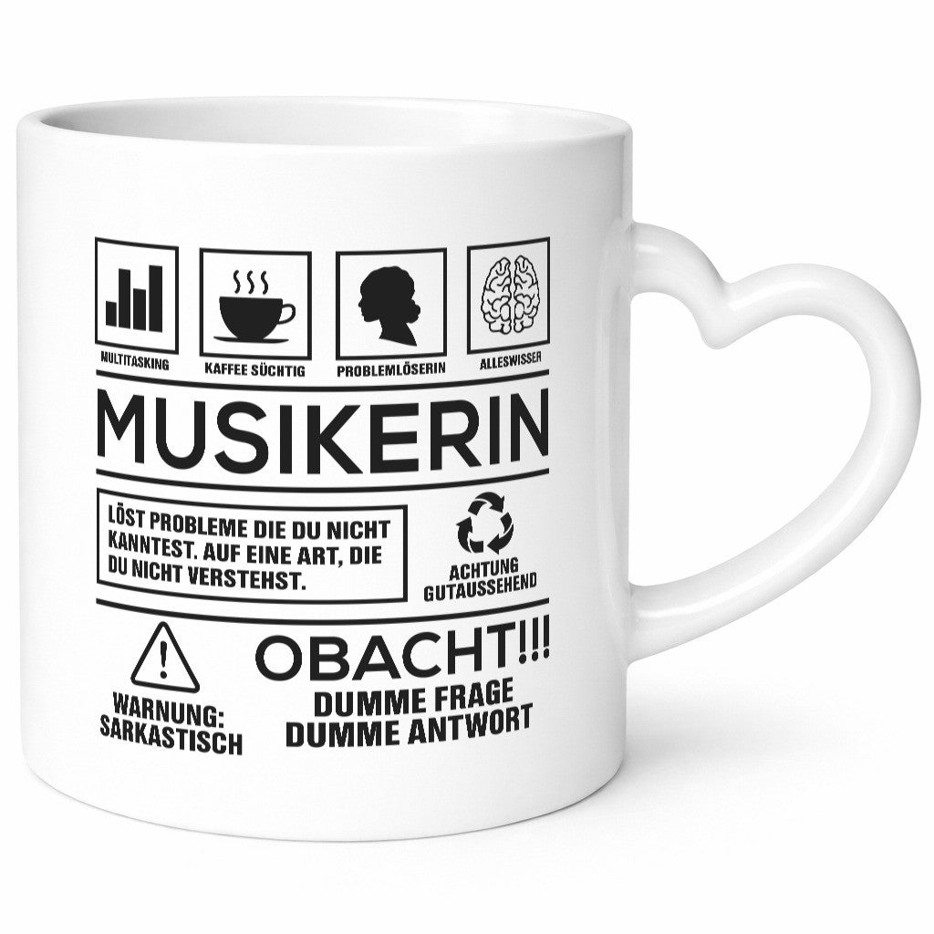 Achtung Probleme Musikerin | Musik Musikantin lustig Humor Geschenkidee