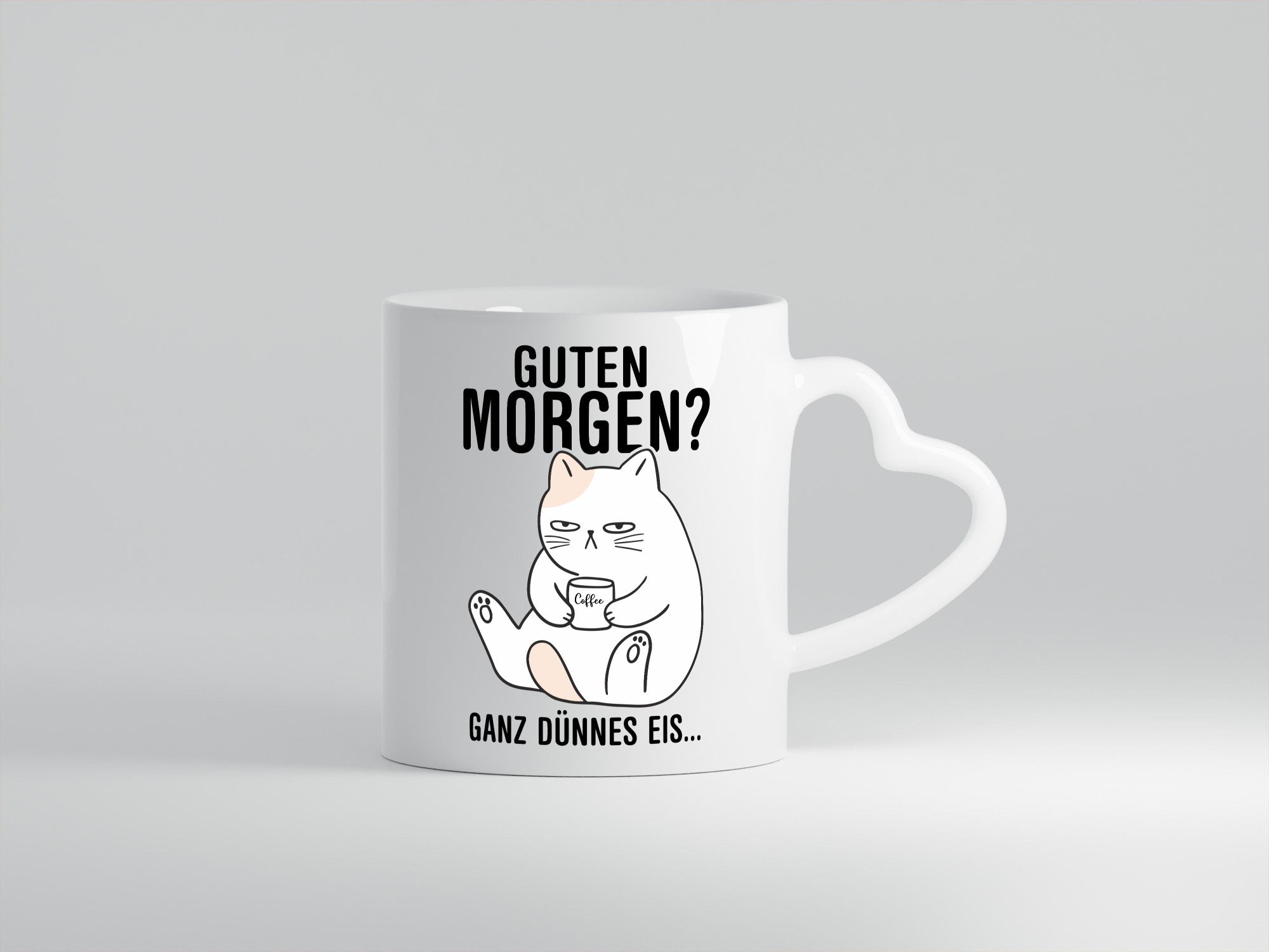 Guten Morgen? | Morgenmuffel Katze Freunde Familie Humor Geschenkidee Tasse