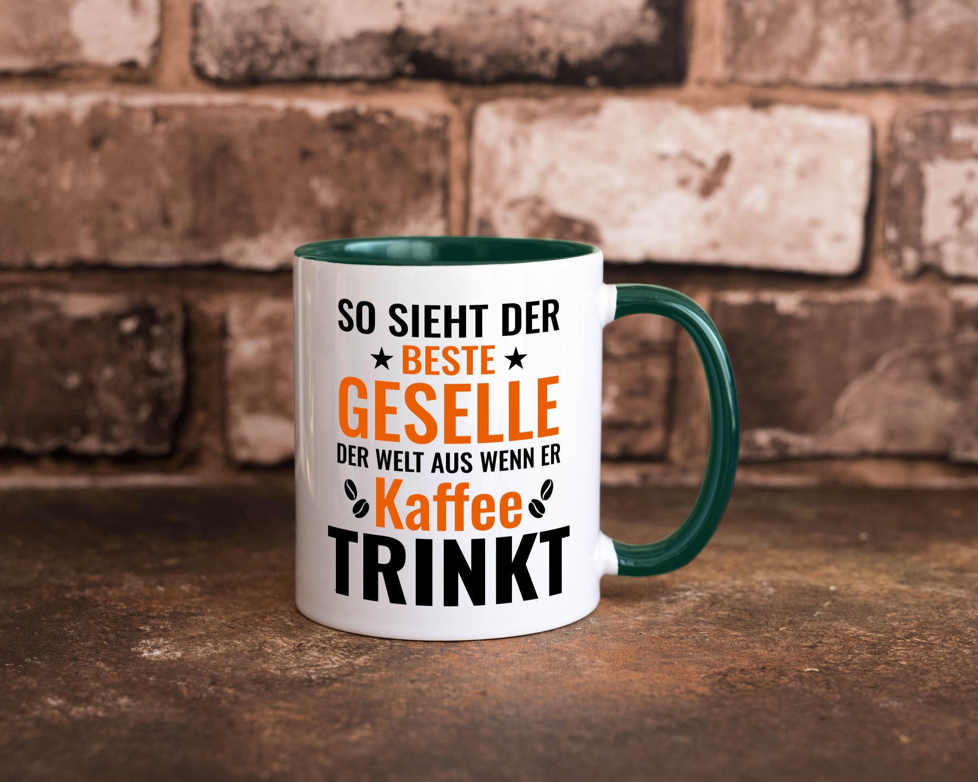 Kaffee trinkt: Geselle | Handwerker lustig Humor Geschenkidee Geschenk Tasse