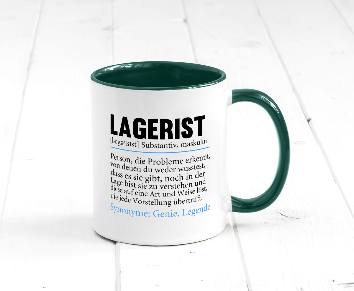 Lagerist | Spruch Beruf Lageristen Lager Arbeiter lustiger Geschenk Arbeit Tasse