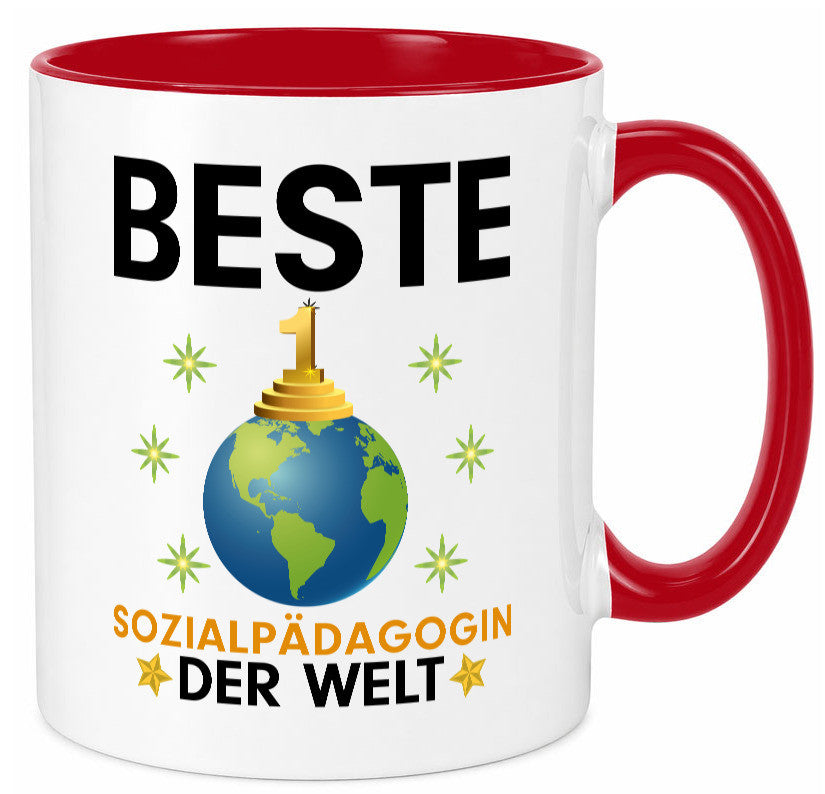 Welt Beste Sozialpädagogin | Humor Pädagogin Geschenkidee Tasse