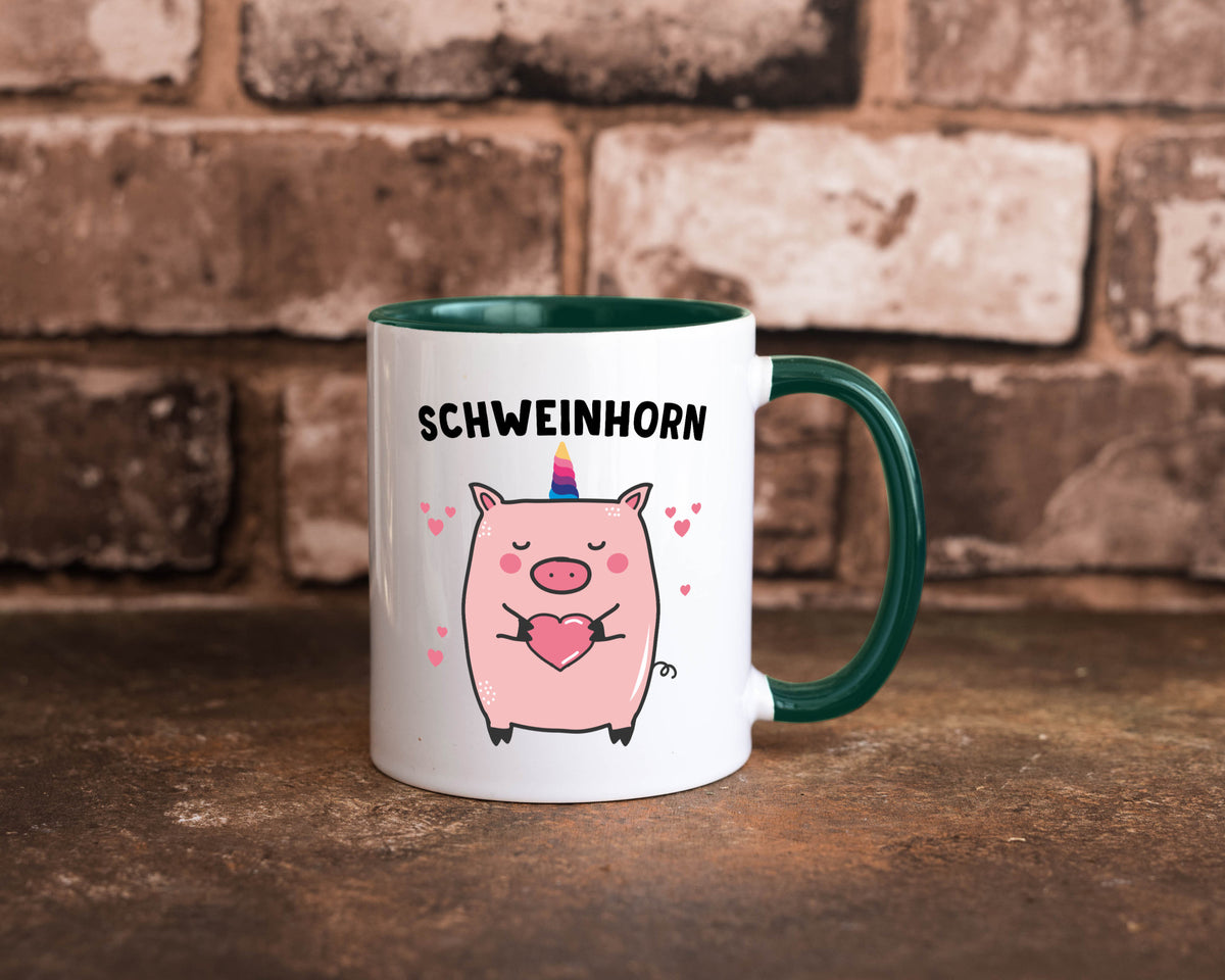Schweinhorn lustig Humor Geschenkidee Geschenk Tasse
