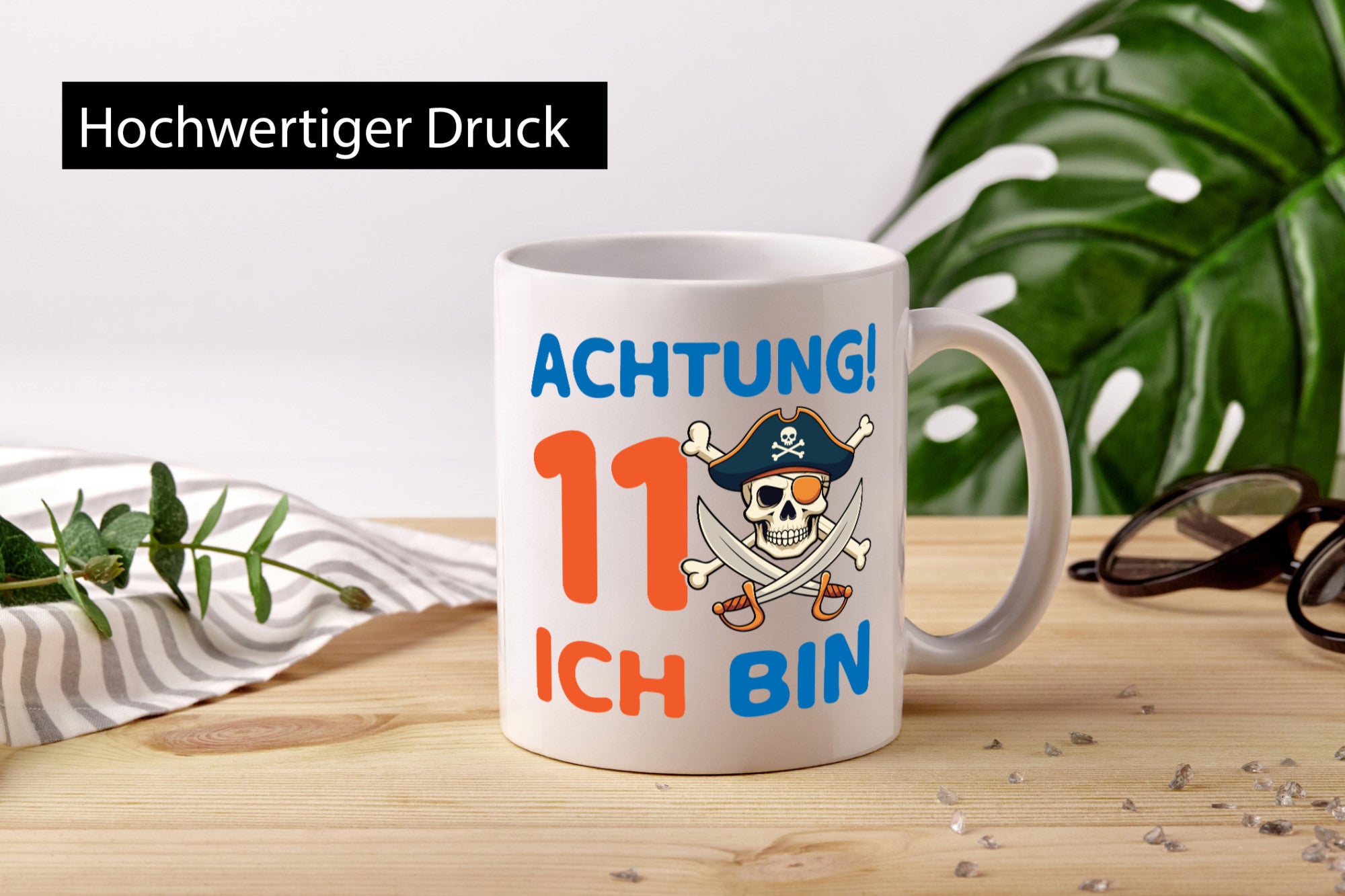 11. Geburtstag | 11 Jahre Pirat lustig Geschenkidee Geschenk Tasse