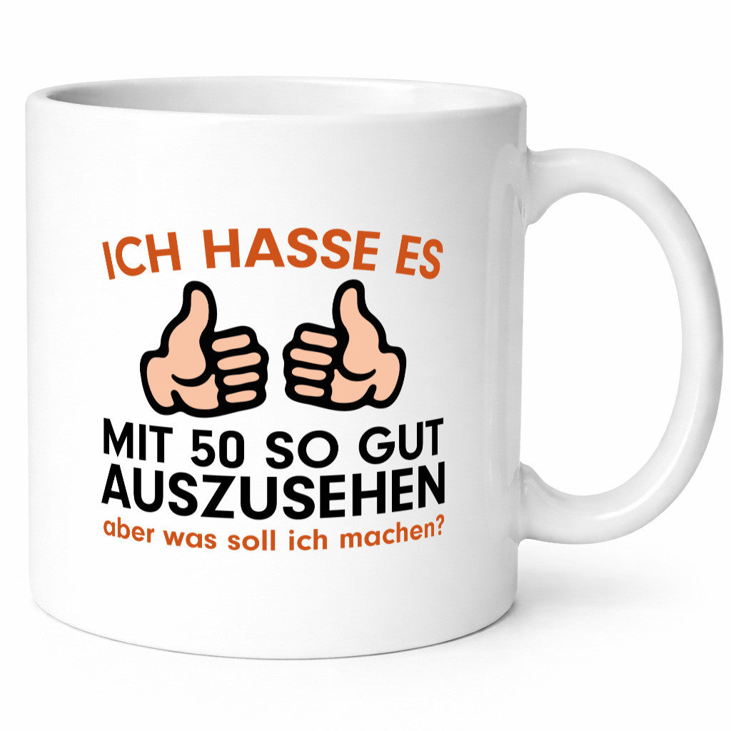 Mit 50 | Geburtstag lustiger Spruch 50er Geschenk Geschenkidee Tasse