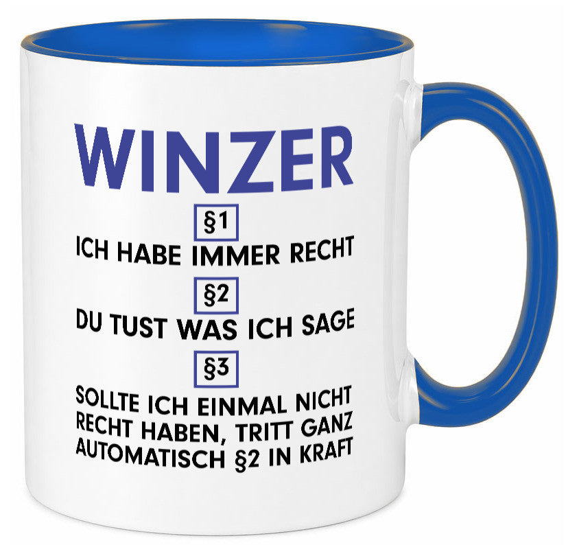 Ich habe immer Recht Winzer | Weinbauer Wein lustig Humor Geschenkidee Geschenk