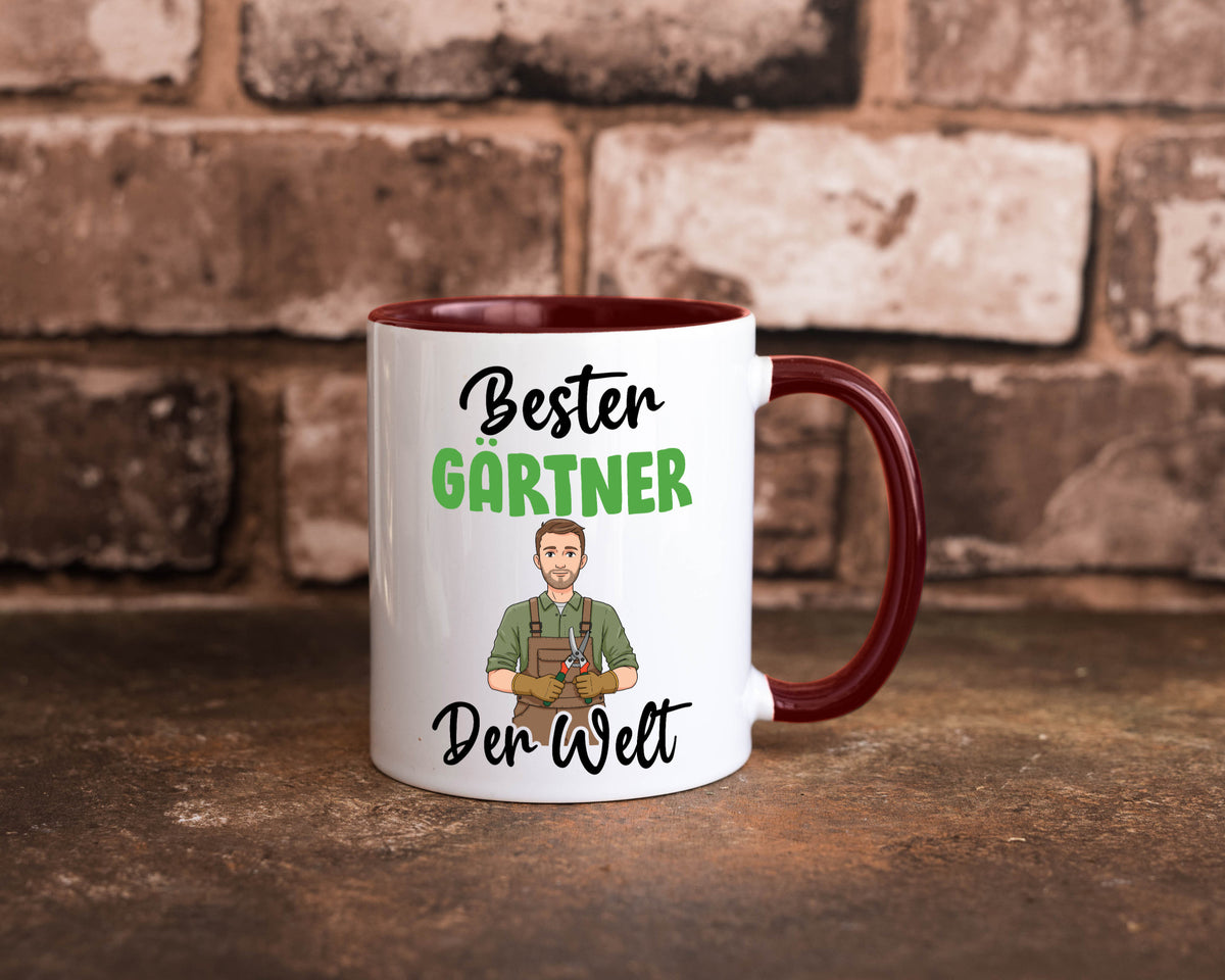 Bester Gärtner | Gartenbau v2 Geschenk Humor Geschenkidee lustiger Spruch Tasse