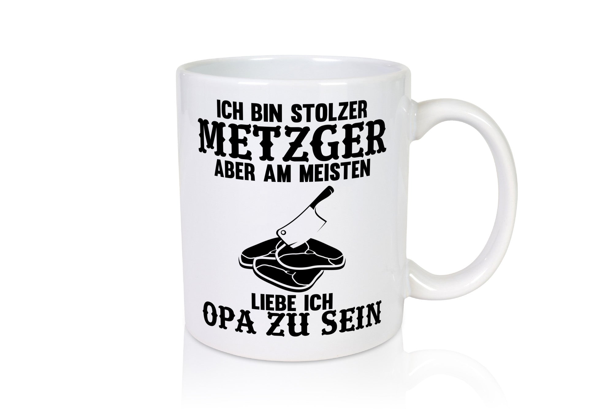 Stolzer Metzger, liebe es Opa zu sein | Fleisch Hackebeil lustiger Spruch