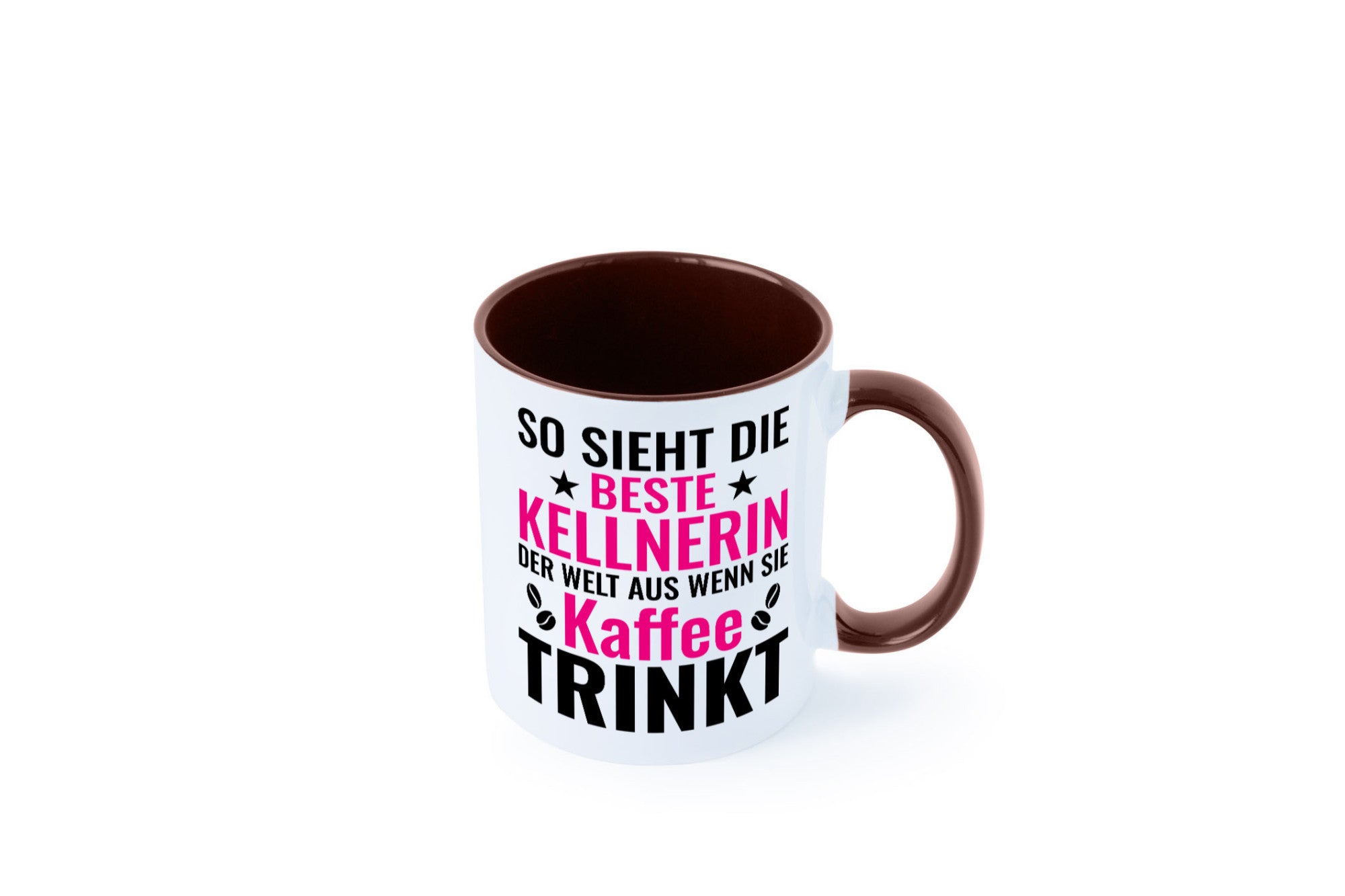 Kaffee trinkt: Kellnerin | Beruf kellnern Bedienung Humor Arbeit Kollegen Büro
