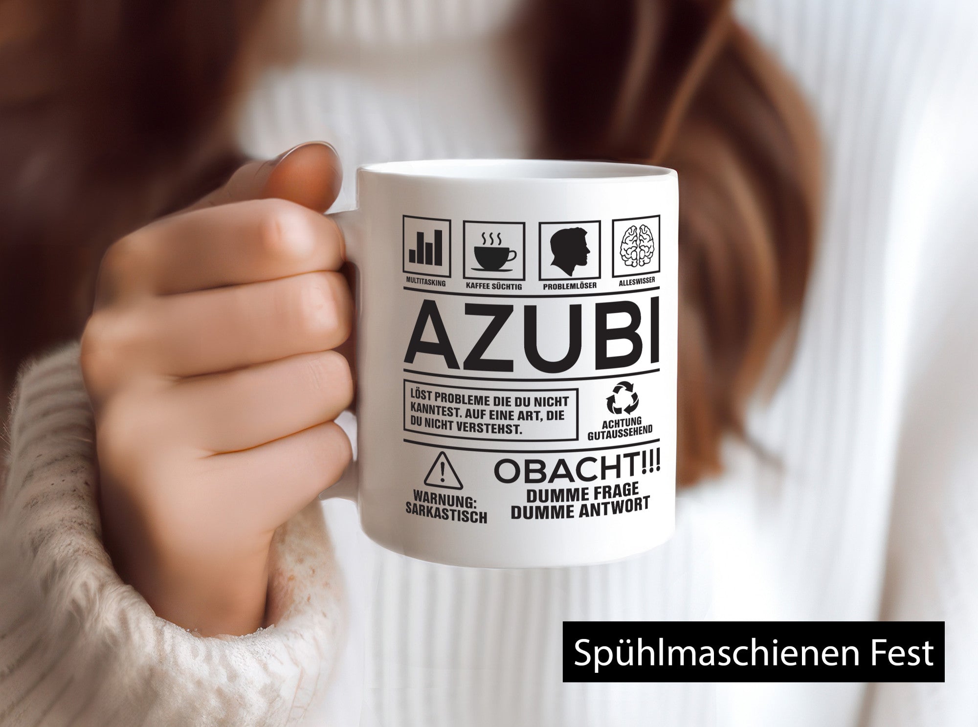 Achtung Probleme Azubi | Ausbildung Lehre Lehrling lustiger Spruch Geschenk