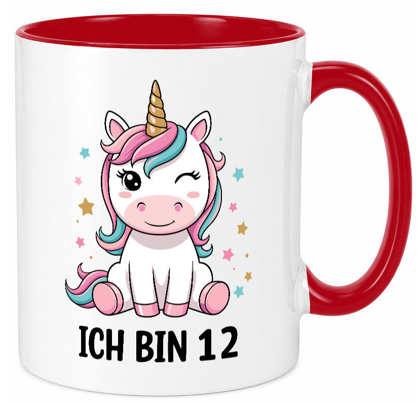 12. Geburtstag | 12 Jahre Einhorn Mädchen lustig Geschenkidee Geschenk Tasse