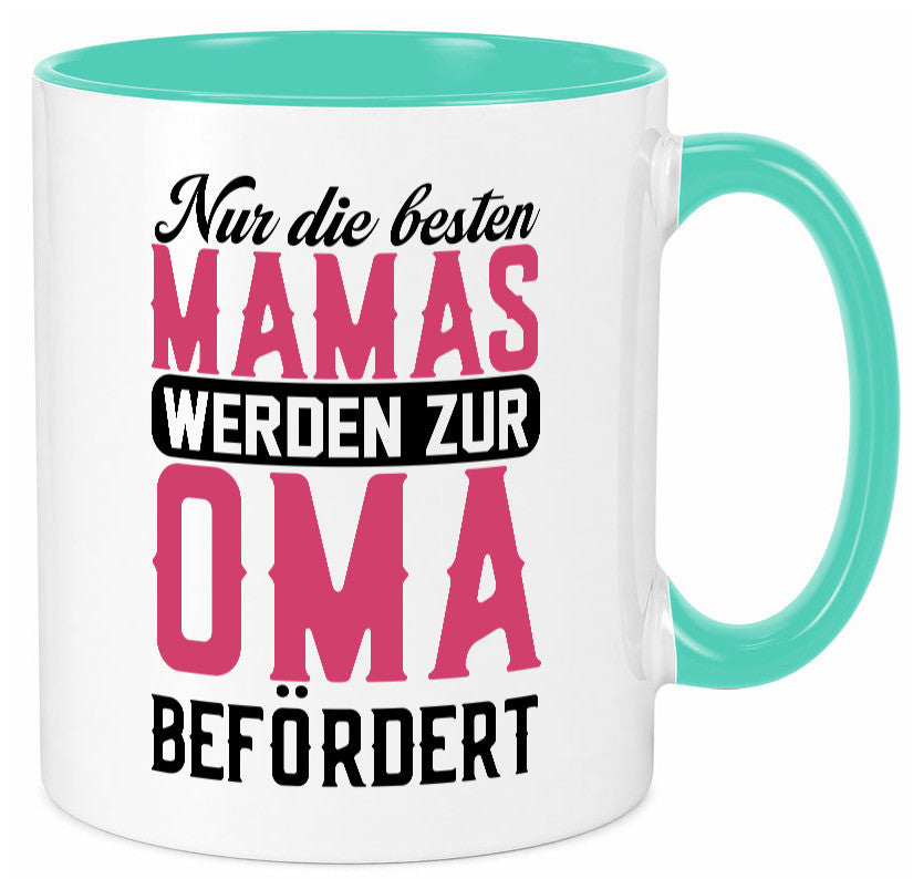 Beste Mama wird zur Oma befördert | Großmutter lustiger Spruch Geschenk Familie