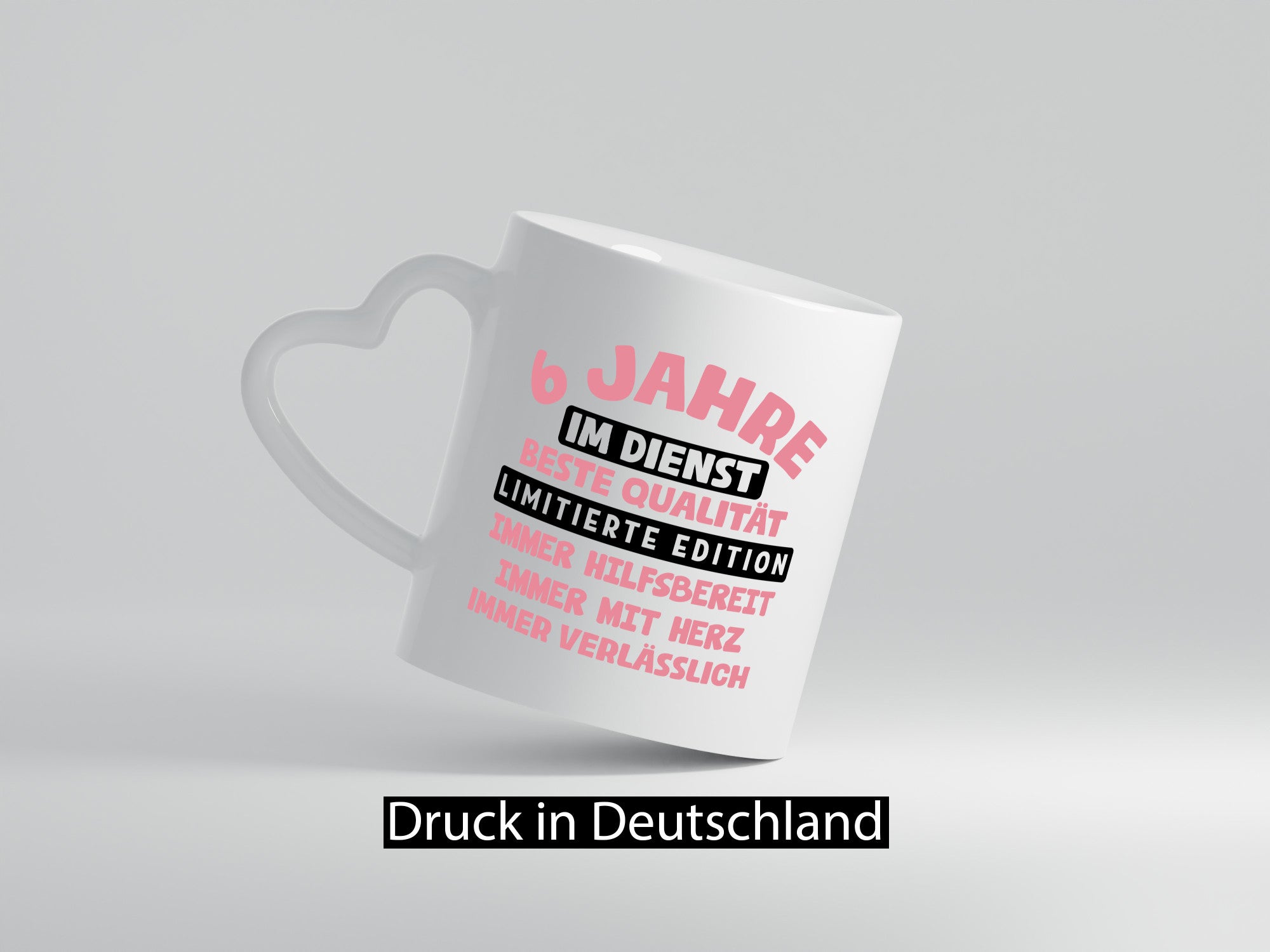 6 Jahre im Dienst | Jubiläum Arbeit v11 lustiger Spruch Geschenk Kollegen Büro