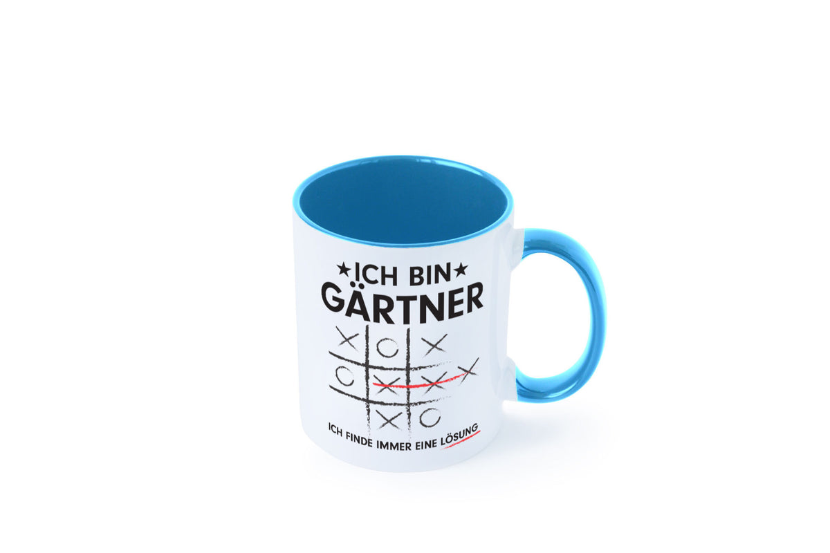 Lösung finden: Gärtner | Gartenbau v2 Geschenk Humor Geschenkidee lustiger Tasse
