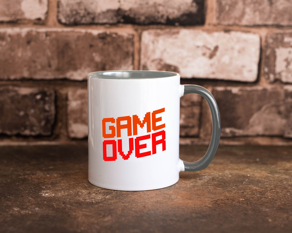 Game Over | Gamer Zocker Retro PC Nerd Pixel Geschenkidee Humor Tasse