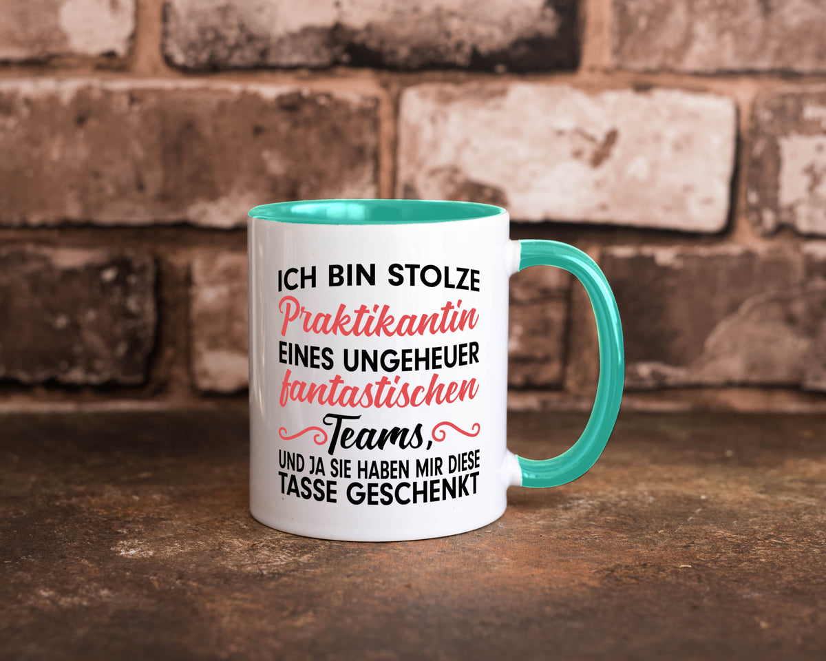 Stolze Praktikantin | Arbeitswelt Tasse Praktikum Geschenk Arbeit Kollegen Büro