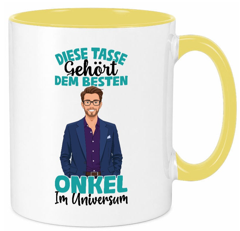 Im Universum: Onkel | Neffe Bruder Familie lustiger Spruch Geschenk Tasse