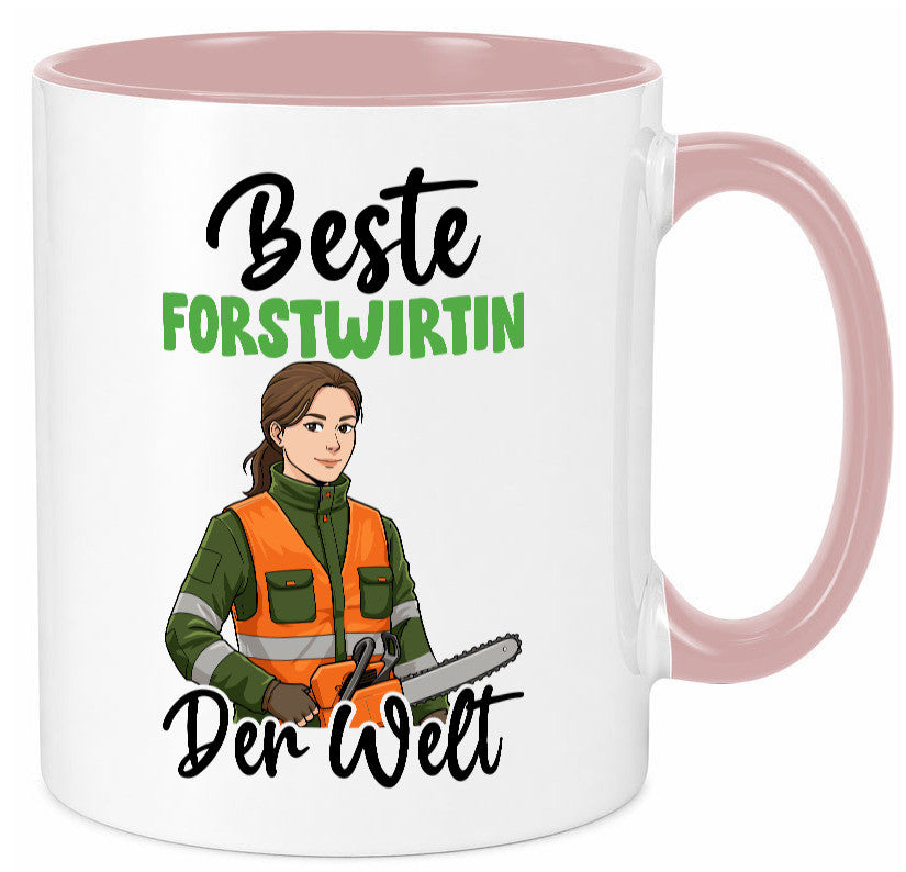 Beste Forstwirtin | Forst Wirtin v2 lustig Humor Geschenkidee Geschenk Tasse
