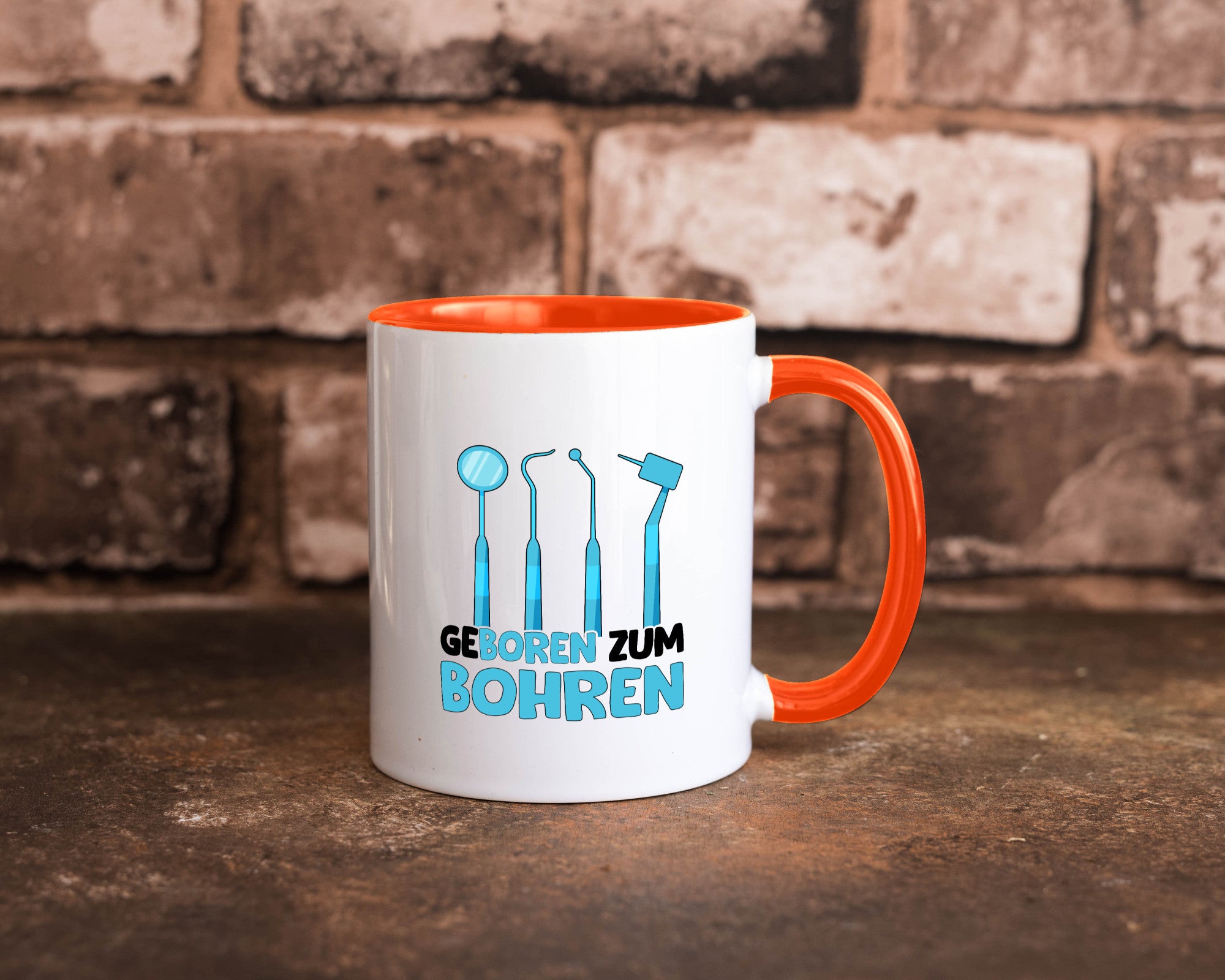 Geboren zum Bohren | Zahnarzthelferin Zahnarzt lustiger Spruch Geschenk Humor