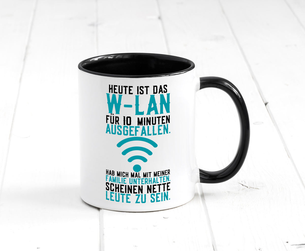 10 Minuten W-Lan Ausfall | Nerd Computer PC Gamer lustig Humor Geschenkidee Tasse