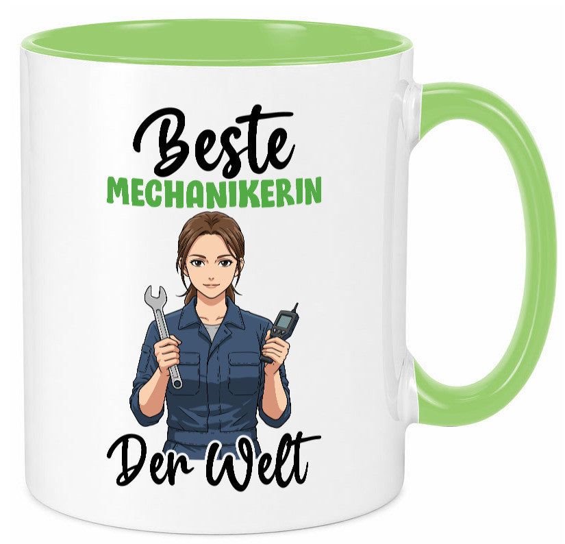 Beste Mechanikerin | KFZ v2 Humor Geschenkidee Tasse