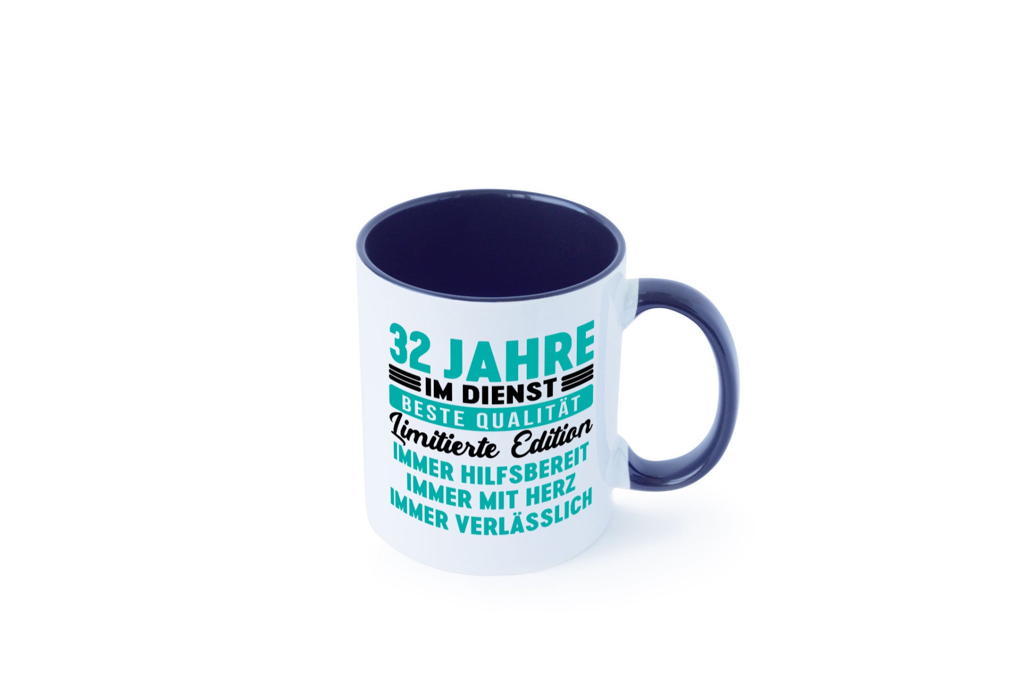 32 Jahre im Dienst | Jubiläum Arbeit v5 Geschenkidee Kollegen Büro Humor Tasse