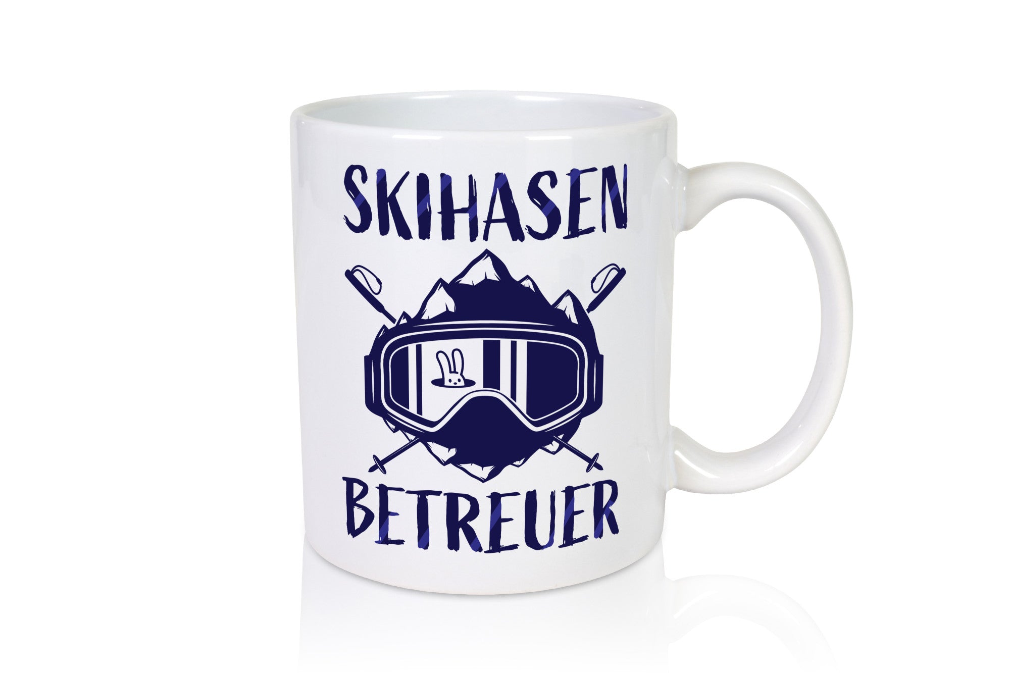 Skihasen Betreuer | Ski-Brille Berge Ski-Stöcke Geschenkidee Humor Tasse