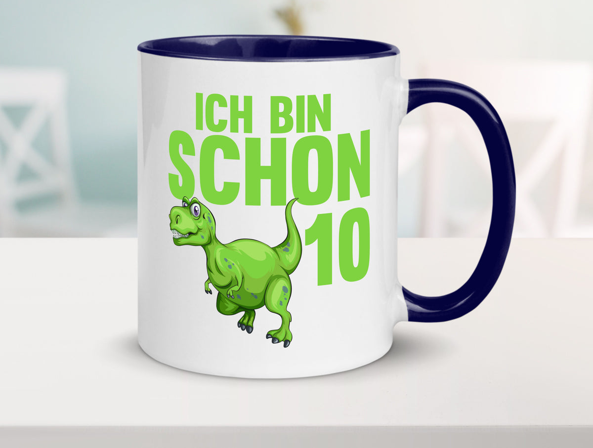 10. Geburtstag | 10 Jahre Dino Dinosaurier Geschenk Geschenkidee lustiger Tasse