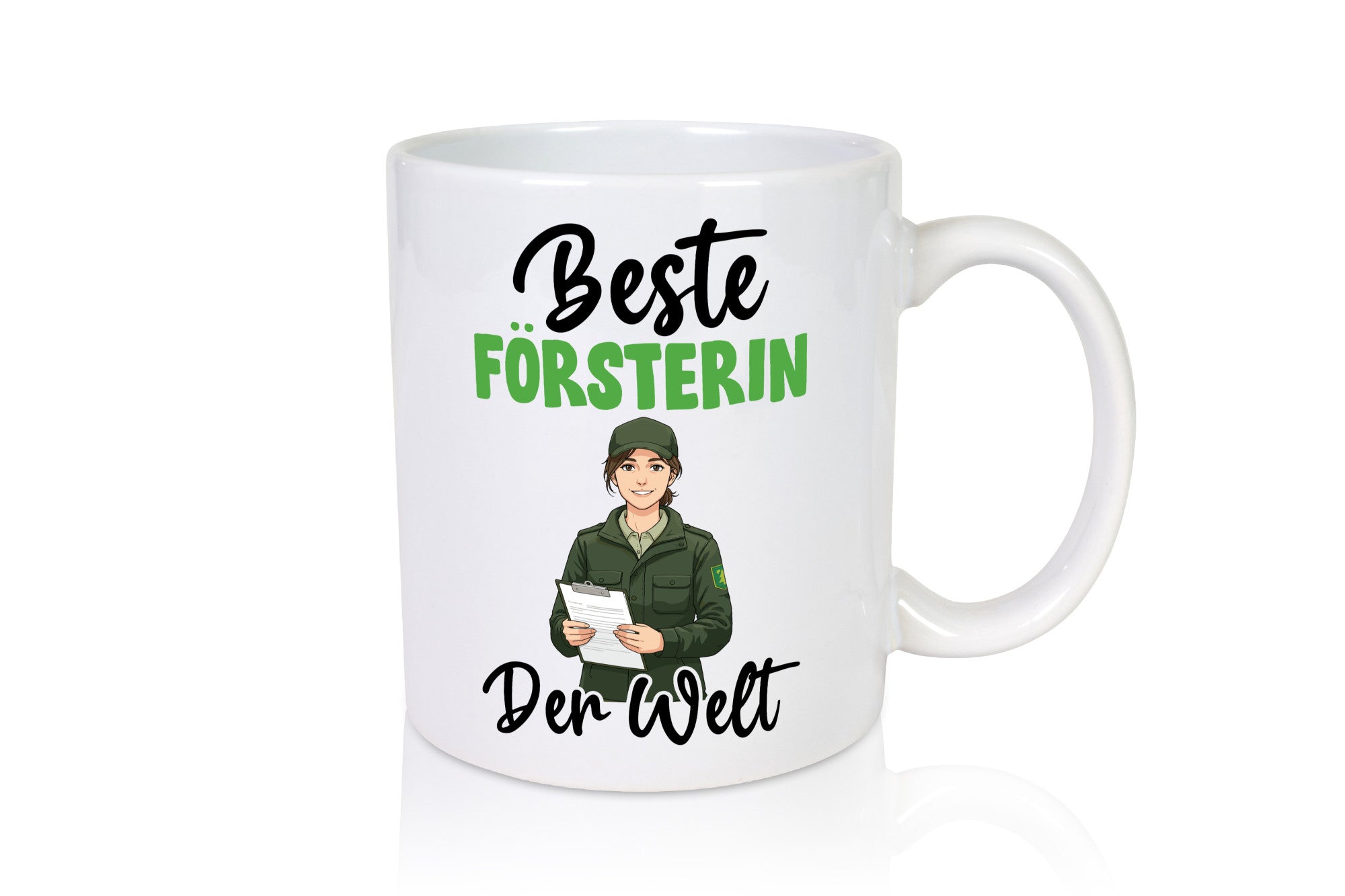 Beste Försterin | Forst Arbeit v2 lustiger Spruch Geschenk Kollegen Büro Tasse