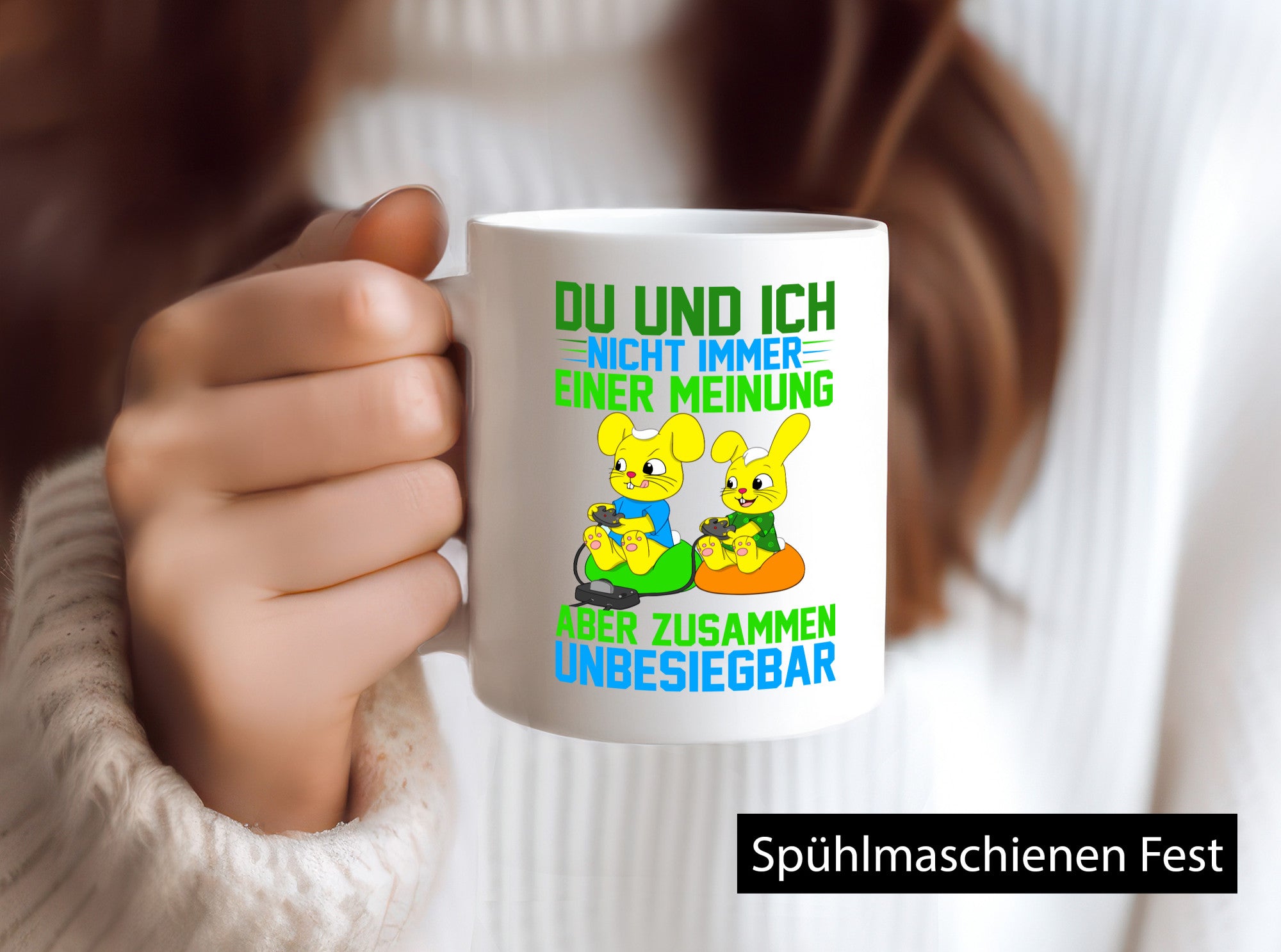Nicht immer einer Meinung | Geschwister Einhorn Faultier Humor Tierliebhaber