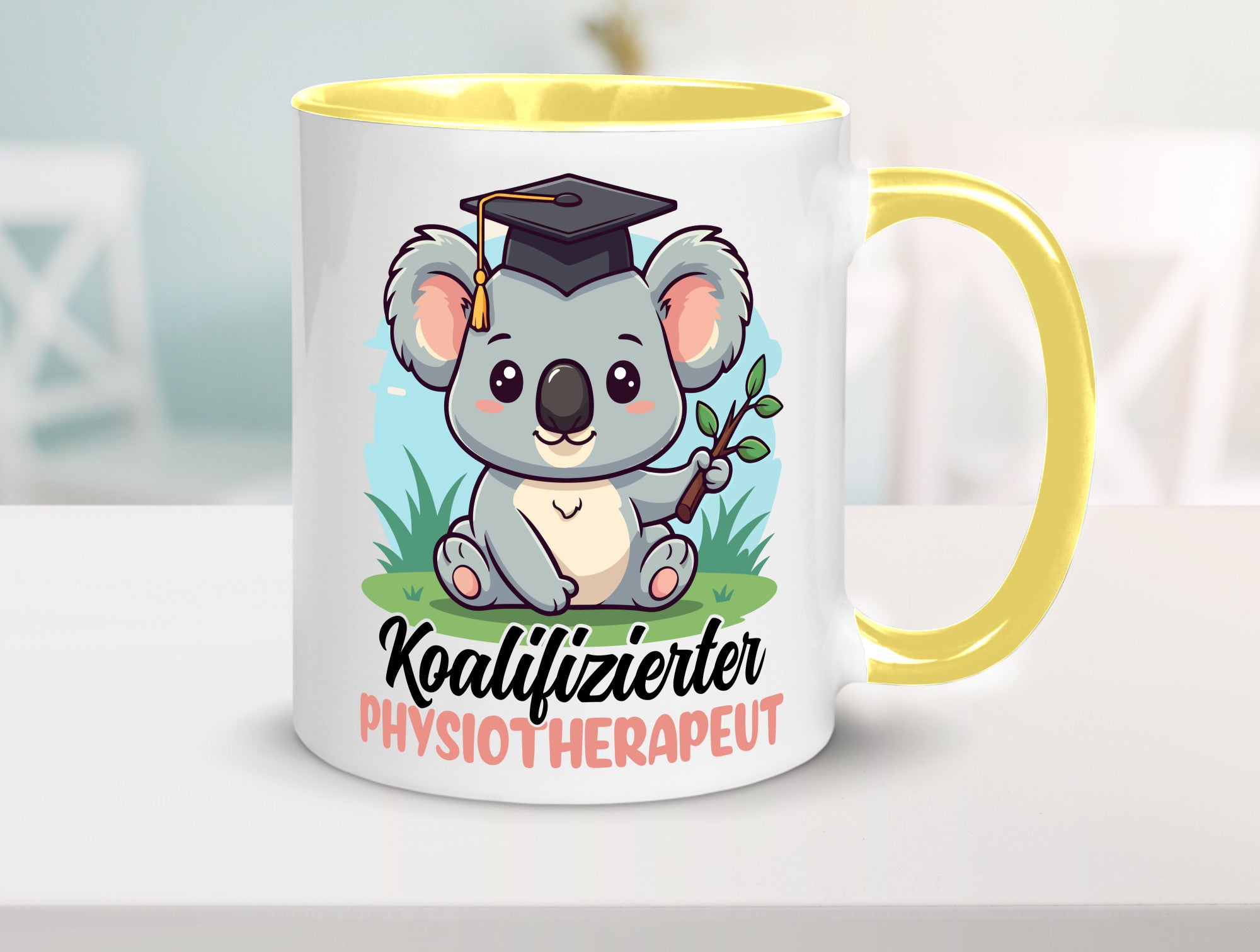 Koalifizierter Physiotherapeut Geschenk Humor Geschenkidee lustiger Spruch Tasse