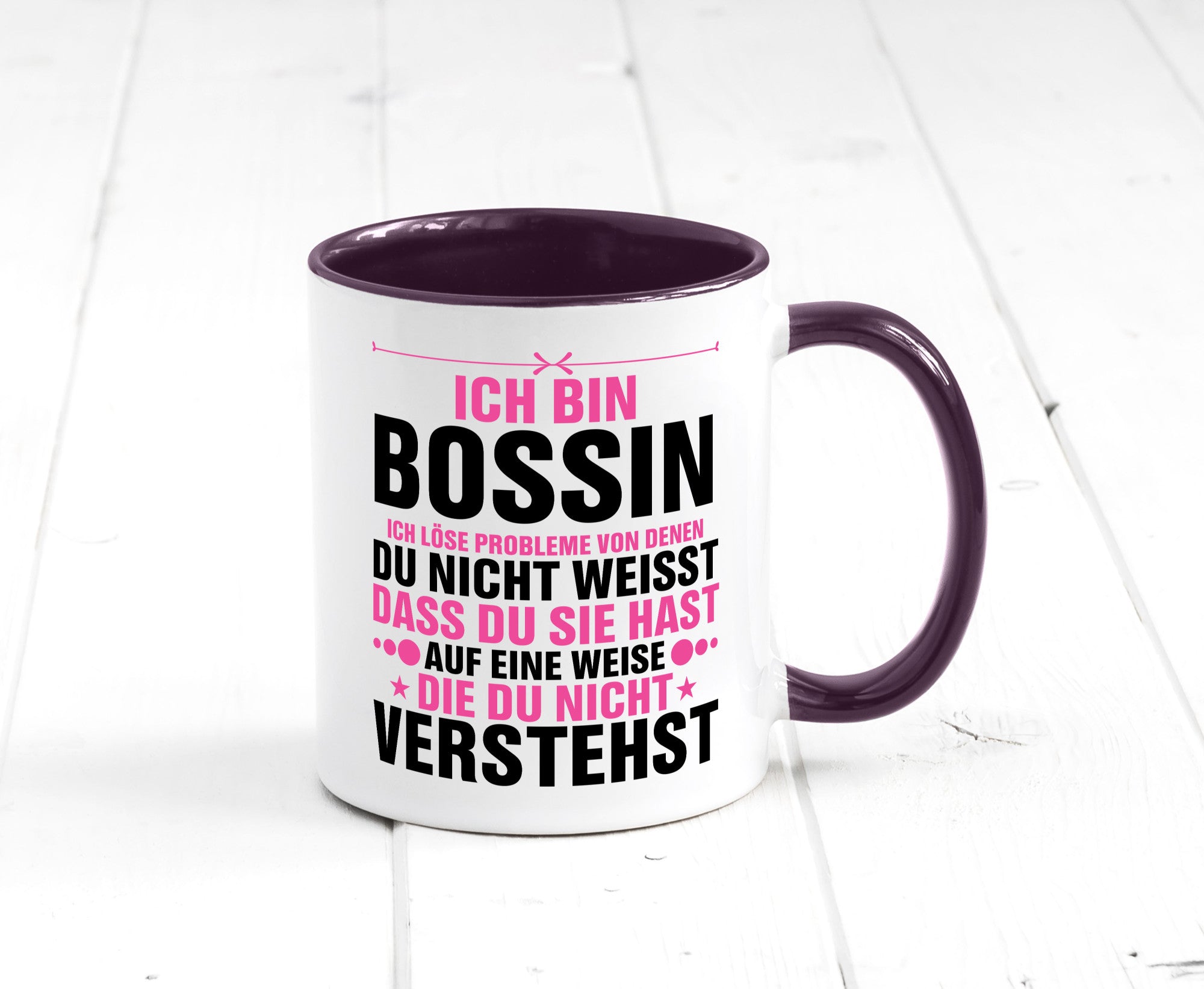 Löse Probleme: Bossin | Führungskraft Vorgesetzte lustig Humor Geschenkidee