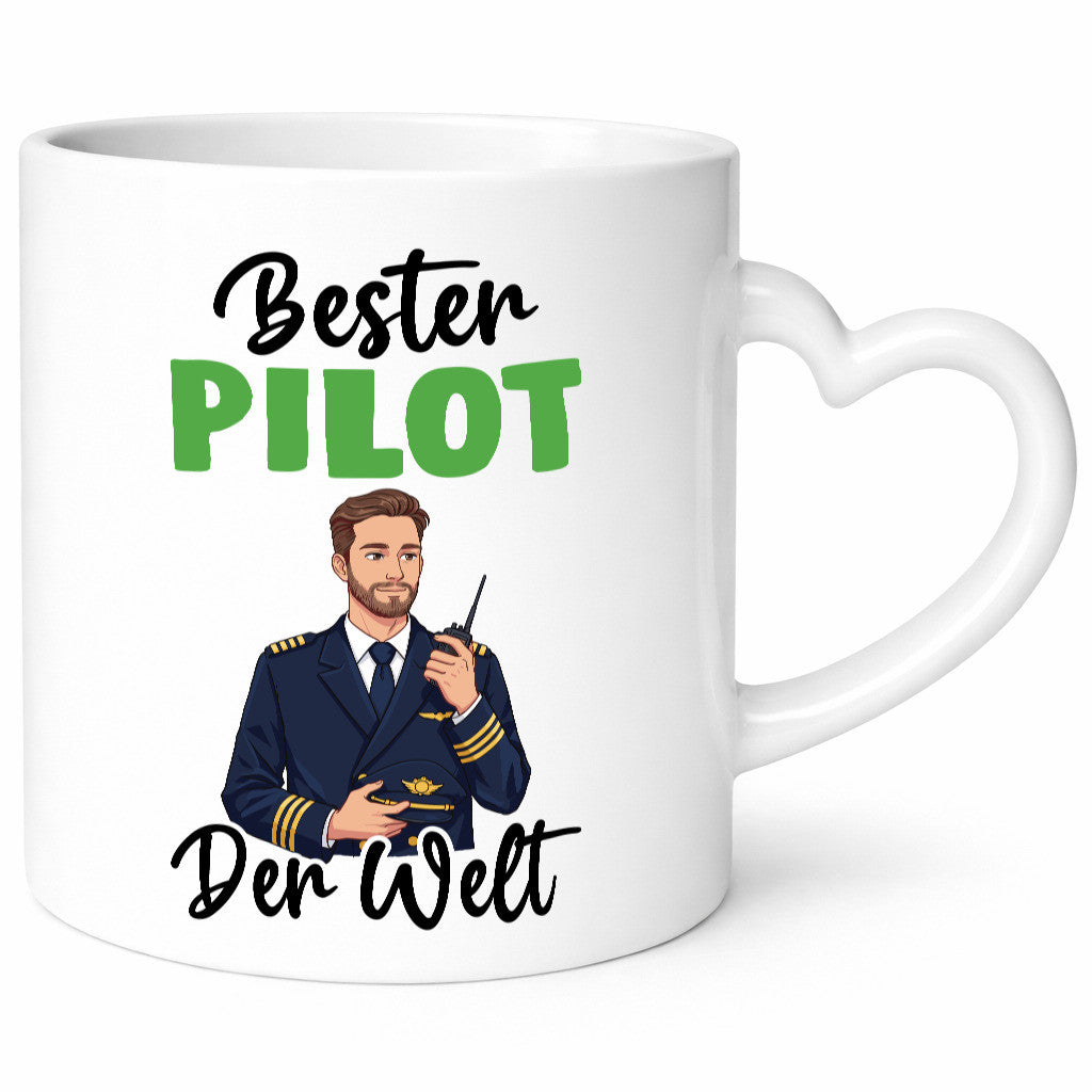 Bester Pilot | Flugzeug Piloten v2 Humor Geschenkidee Tasse